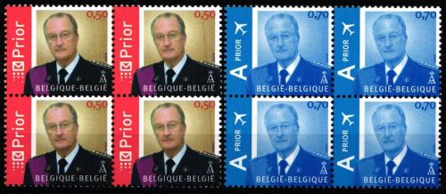 Belgien Viererblocks 3464-3465 postfrisch #NS499