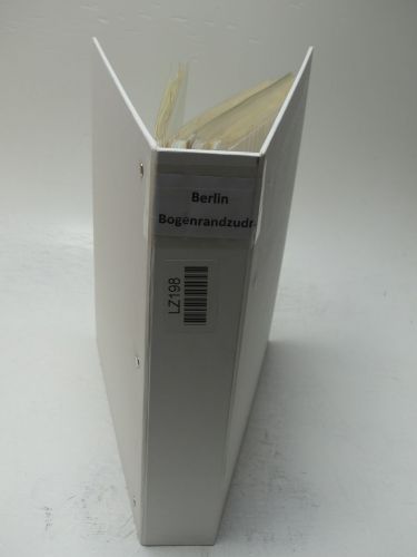 Berlin Bogenzudrucke, spezialisierte Sammlung in Leitz Ordner #LZ198
