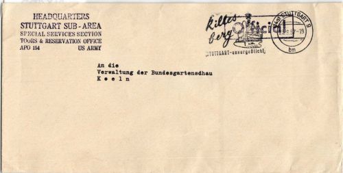 Alliierte Besetzung auf Brief Air Force USA #NY455