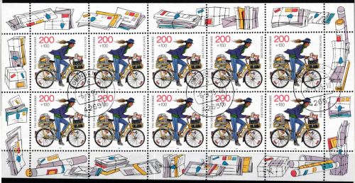 BRD Bund 1814 gestempelt mit Ersttagsstempel als Kleinbogen #NM902