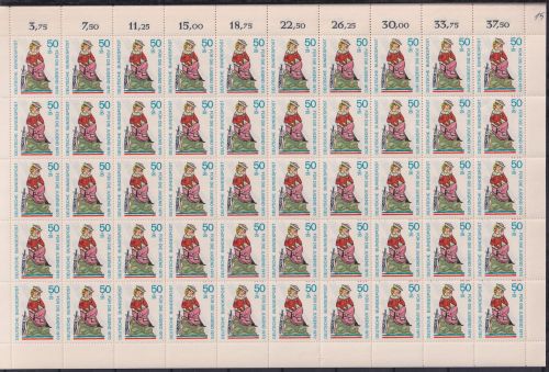BRD Bund 50er Bogen 612-615 postfrisch #NM964