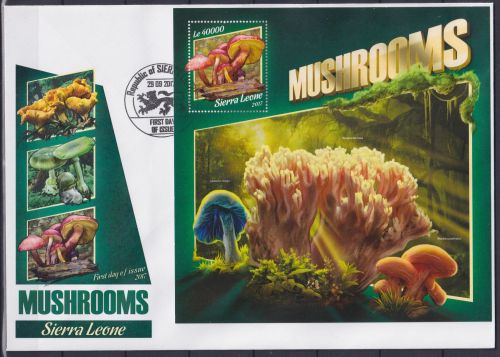 Sierra Leone Block 1298 gestempelt Block als FDC / Pilze #NN092