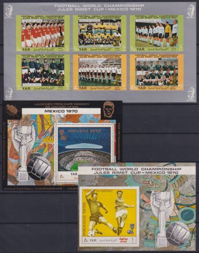 Jemen arab. Rep. Block 131-132 + 1151-1156 als KB postfrisch Fußball WM #NM638