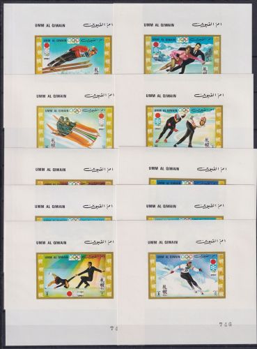 Umm al Qiwain 454-463 als Einzelblöcke postfrisch Olympia #NM653