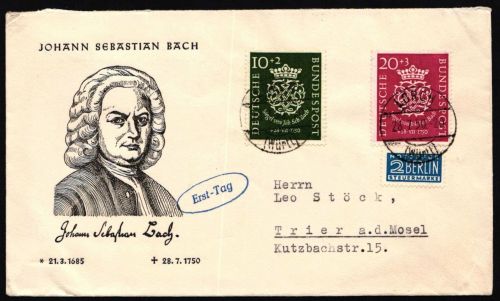 Bund 121-122 gestempelt mit Ersttagsstempel als FDC #NM831