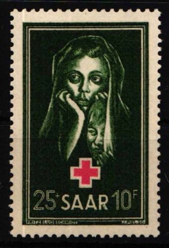 Saarland 304 postfrisch geprüft Hoffmann BPP #NU556