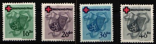 Französische Zone Rheinland Pfalz 40-43 A postfrisch #NU607