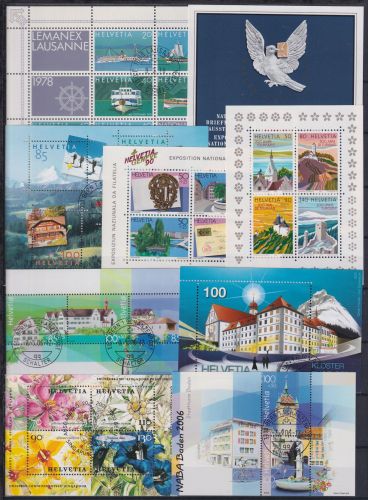 Schweiz neun Blöcke postfrisch #NY120