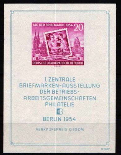 DDR Block 10 ** postfrisch