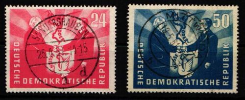 DDR 284, 285 gestempelt