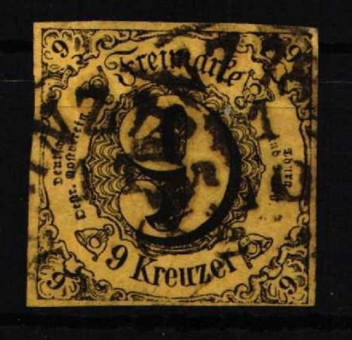 Thurn & Taxis 10 gestempelt