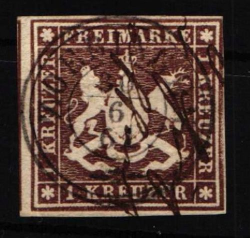Württemberg 11 a gestempelt geprüft Klinkhammer BPP #NU873
