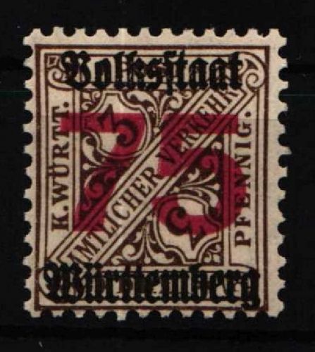 Württemberg Dienstmarken 271 postfrisch