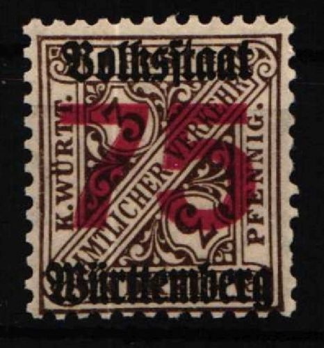 Württemberg Dienstmarken 271 postfrisch #NU895