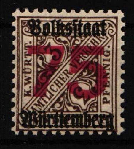 Württemberg Dienstmarken 271 postfrisch #NU901