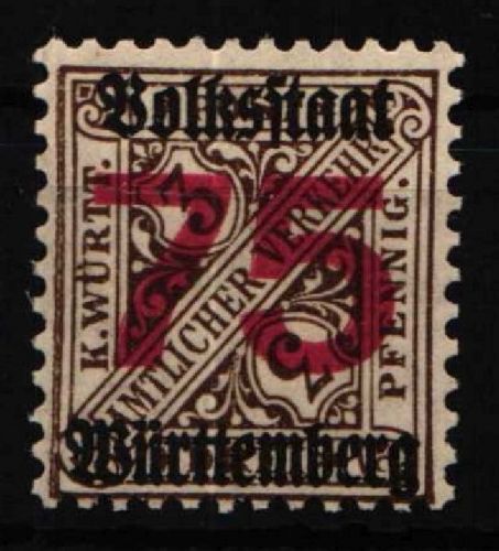 Württemberg Dienstmarken 271 postfrisch #NU902