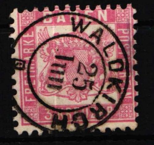 Baden 18 gestempelt Vollstempel #NU905