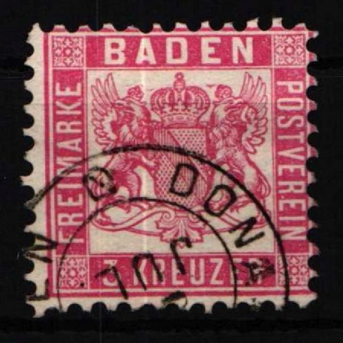 Baden 18 gestempelt Vollstempel #NU916