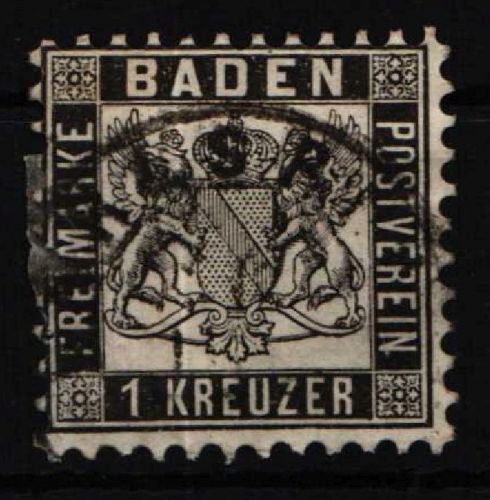 Baden 17 gestempelt #NU939