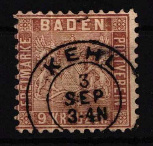 Baden 15 gestempelt #NU983