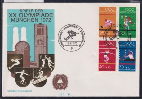 Bund H-BL. 22 als Ersttagsbrief Heftchenblatt #NZ610