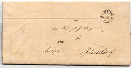 Vorphila Berlin KBHW 4 auf Brief Einkreisstempel Berlin #NZ635
