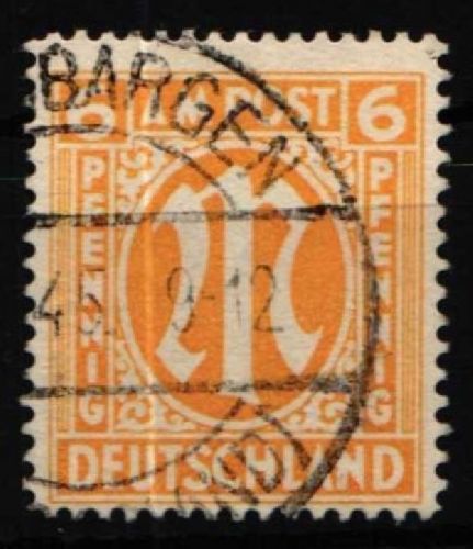 Alliierte Besetzung 13 D y gestempelt gepr. Hettler BPP #NZ686