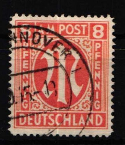 Alliierte Besetzung 14 G y gestempelt