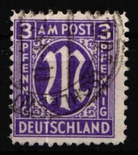 Alliierte Besetzung 17 b C gestempelt gepr. Hettler BPP #NZ691
