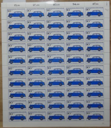 Bund 1123-1126 postfrisch als 50er Bögen #NM987