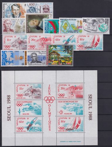 Wallis & Futuna Jahrgang 1988 postfrisch
