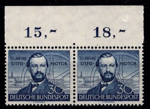 BRD Bund 150 postfrisch als waagerechtes Paar mit Oberrand #NY285