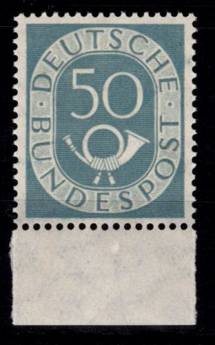 BRD Bund 134 postfrisch mit Unterrand #NY353