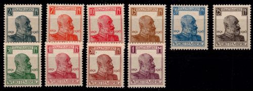 Württemberg 241-250 postfrisch