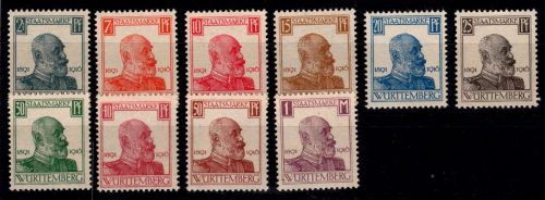 Württemberg 241-250 postfrisch #OA003