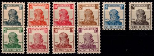 Württemberg 241-250 postfrisch #OA004