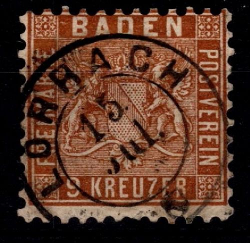 Baden 15 a gestempelt geprüft Flemming BPP #OA169