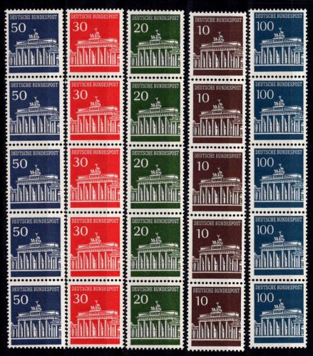 Bund Rollenmarken 506-510 W postfrisch