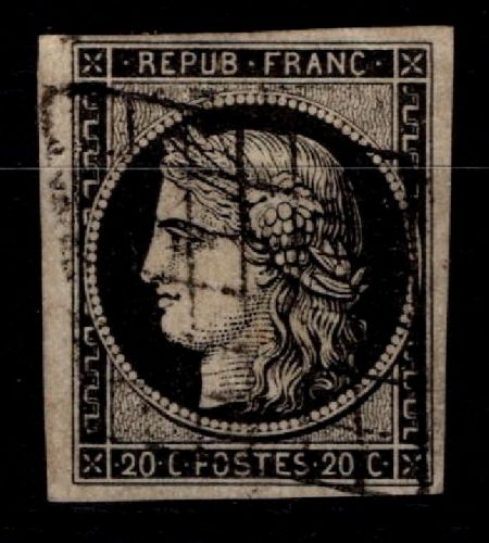 Frankreich 3 x gestempelt