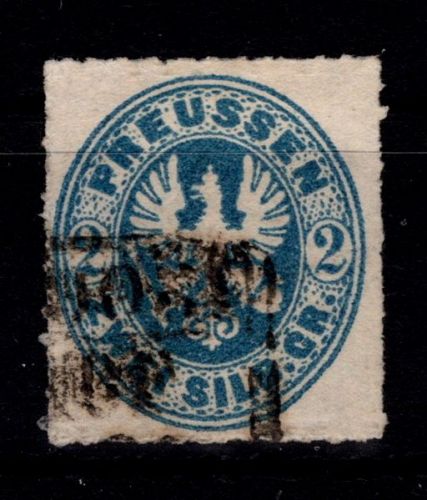 Preußen 17 b gestempelt