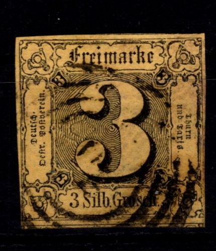 Thurn & Taxis 6 b gestempelt geprüft Helbig BPP #OA279