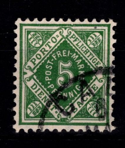 Württemberg 114 II gestempelt geprüft Winkler BPP #OA379