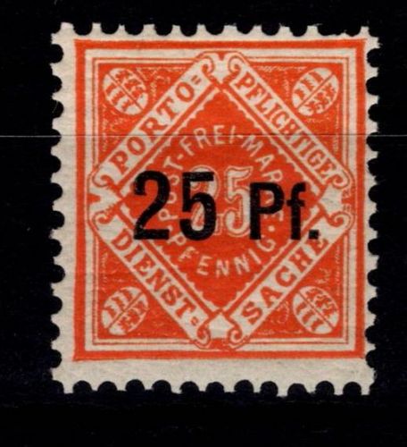Württemberg 122 y postfrisch