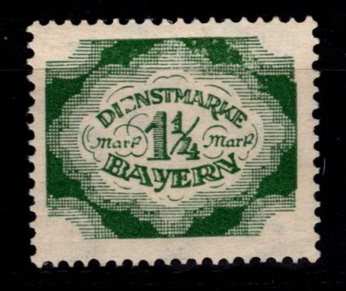 Bayern Dienstmarken 57 I postfrisch Typenprüfung #OA583