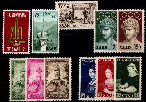 Saarland Jahrgang 1956 postfrisch #OB867