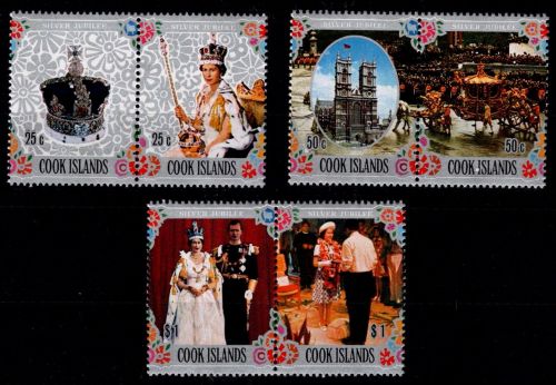 Cook Inseln 518-523 postfrisch Königin Elisabeth II #NY675