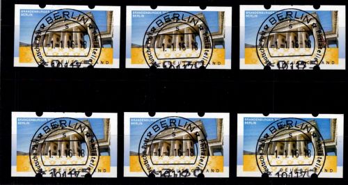 BRD Bund Automatenmarken 6 TS6 gestempelt #NY764