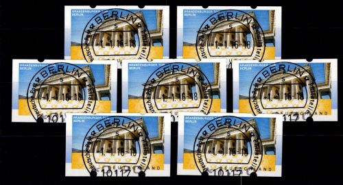 BRD Bund Automatenmarken 6 VS6 gestempelt #NY771