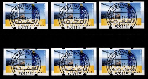 BRD Bund Automatenmarken 7 TS6 gestempelt