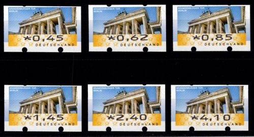 BRD Bund Automatenmarken 6 TS5 postfrisch